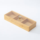 [thickened and anti-mildew] three compartments with lids