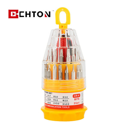 Multi-function screwdriver suit 31 in 1 screwdriver screwdriver cross mobile phone repair tool pagoda screwdriver