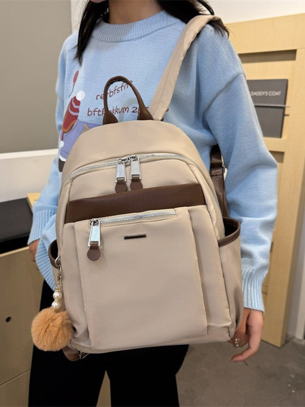 Cross-border Backpack New Travel Lightweight Bag Western Style Women's Travel Oxford Cloth Backpack Student Schoolbag