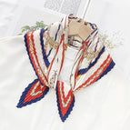 L024-127-02 red / 70cm wrinkled square towel