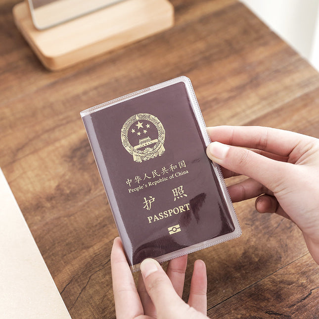 Passport Cover Passport Protective Cover Transparent Thickened Certificate Protective Cover Travel Pass Protective Cover Passport Case