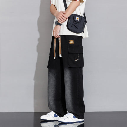 Autumn New Heavy Fat Plus Plus Plus Plus Feet Tooling Woven Jeans