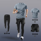 Small square gray three-piece set / M (40.00kg -50.00kg)
