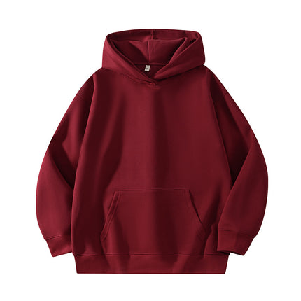 Light Gray 500g Heavyweight Round Neck Pullover Sweatshirt for Men and Women Japanese Style Style Loose Casual Versatile Long-Sleeved Top Autumn and Winter