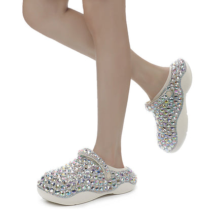 ACILICI original cross-border women's shoes brand cross-border fashion Diamond thick-soled hole shoes factory a generation of delivery