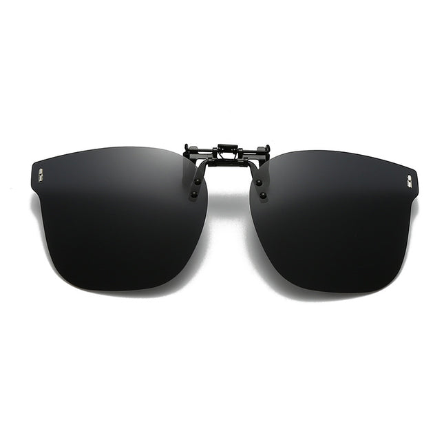 2024 New Style Sunglasses Clip-On Metal Rice Nail Polarized Clip-On Glasses Flip-Up Myopia Glasses Clip-On Sunglasses Wholesale