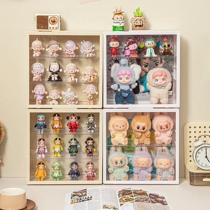 Labubu Display Box Wall-Mounted Labubu Blind Box Storage Box Hand-Made Doll Display Shelf Without Punching