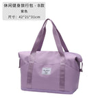 Purple three-slip pocket + bottom expansion + dry and wet separation