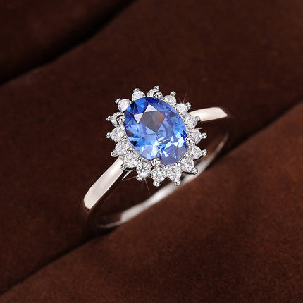 European and American Style Oval Ring, Royal High-End Ring, Temperament Props, Jewelry, Cross-Border Wholesale, Daily Matching