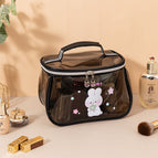 Apple bag gray print-print bunny