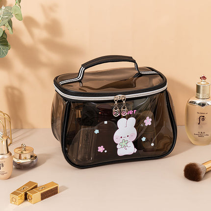 Cross-border Hot Selling PVC Large Capacity Transparent Toiletry Bag Cosmetic Storage Bag Waterproof Portable Cosmetic Storage Cosmetic Bag