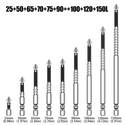 K5 Anti-Slip Bit S2 Magnetic 5A Black Anti-Slip Cross Bit Hand Electric Drill Electric Screwdriver High Hardness