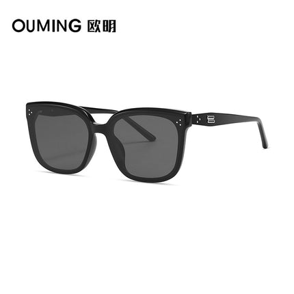 Dear Sunglasses 9097 Ou Ming New Women's Nylon High-End Fashion Large Frame Driving Men's Anti-Uv Sunglasses