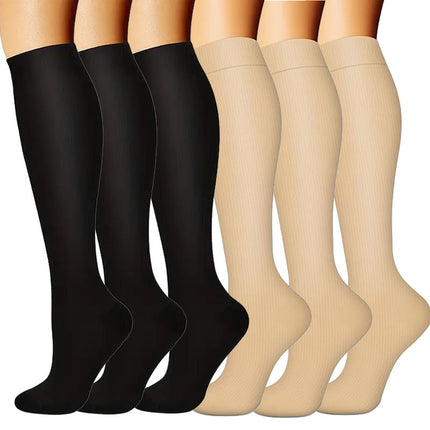32 6 pairs of Amazon cross-border compression socks suit stockings sports running fitness compression socks calf socks