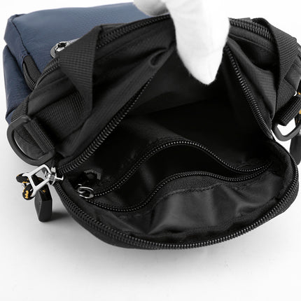 New Water-Repellent Nylon Cloth Men's Bag Outdoor Travel Shoulder Crossbody Bag Simple Casual Waist Bag Street Small Bag