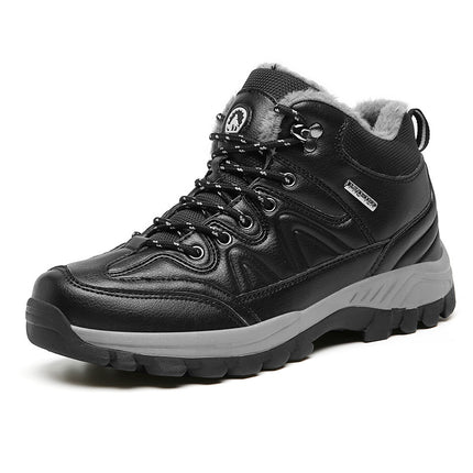 Cross-border winter men's outdoor sports shoes velvet warm snow boots hiking shoes hiking casual shoes cotton shoes men's shoes