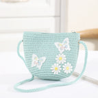 Double plate flower bag green