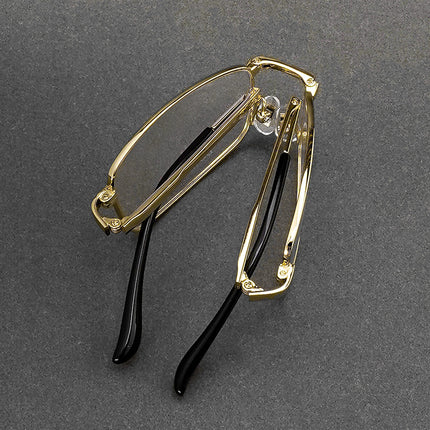 New High Quality Pure Titanium Folding Glasses Frame Optical Frame Ultra Light Glasses Frame Myopia Wholesale Large Frame