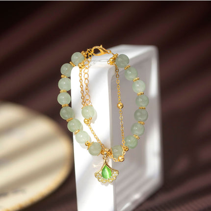 Imitation Hetian Yu bracelet female ins niche design non-fading retro light luxury temperament bracelet girlfriends gift Bai match