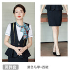 Women-black vest + Western skirt 1 / S