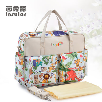 Multifunctional Cross-Body Mommy Bag for Pregnant Women, Fashionable Waterproof Mother and Baby Bag, Portable Maternity Bag, Mother Bag Cross-Border