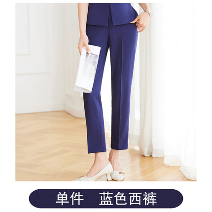 High-end Suit suit Women's Summer Thin Temperament Beauty Salon Front Desk Tooling Jacket Light Medical Beauty Jewelry Store Work Clothes