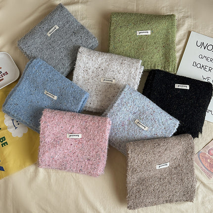 Winter Magic ~ Wool Circle Yarn Colorful Dot Scarf Small Fresh All-match Sweet Autumn and Winter Warm Scarf