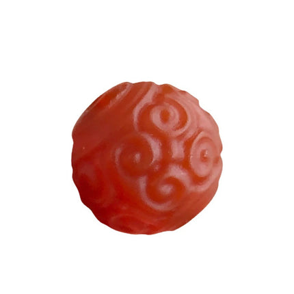 Old Agate Pattern Beads Red Agate Auspicious Cloud Pattern Loose Beads DIY Cultural Toy Bracelet Beads Accessories Beading Material Wholesale