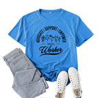 Lake blue (black font) / S