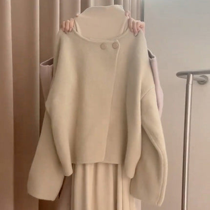 Sense Knitted dress Children's Autumn and Winter 2025 New French Temperament Tight Waist Inner Sweater Two-Piece Set