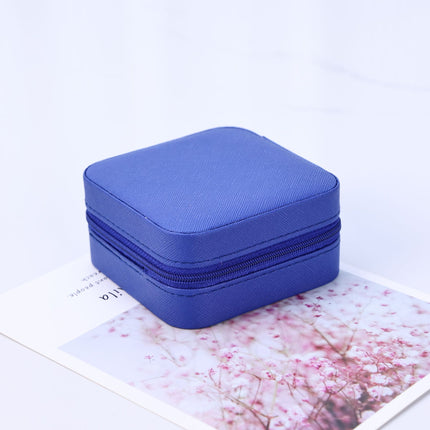 Qingyu Packaging PU Leather Portable Jewelry Box Mini Jewelry Zipper Bag Medium Palm Jewelry Box Ear Storage Box