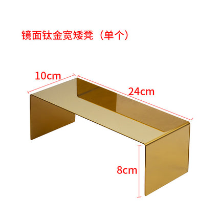 Clothing Store, Shoe Store, and Bag Display Props, High and Low Models, Stainless Steel Shoe and Bag Display Racks, Hot-Selling Cross-Border Items