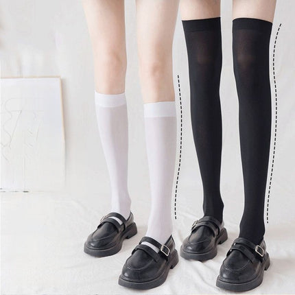 JK Calf Socks Summer Pressure Thin Leg Thin Over-the-Knee Socks Japanese Cute Stockings Uniform Half-High Stockings