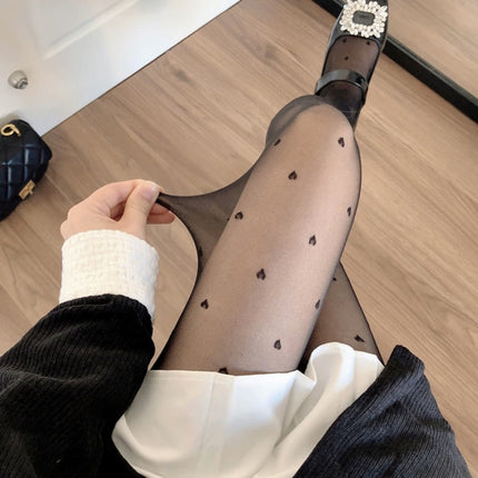 Women's Sheer Pantyhose for Spring and Autumn, Thin White Polka Dot Skin-Friendly Anti-Snag Seamless 0D Ultra-Transparent Pineapple Pantyhose Wholesale