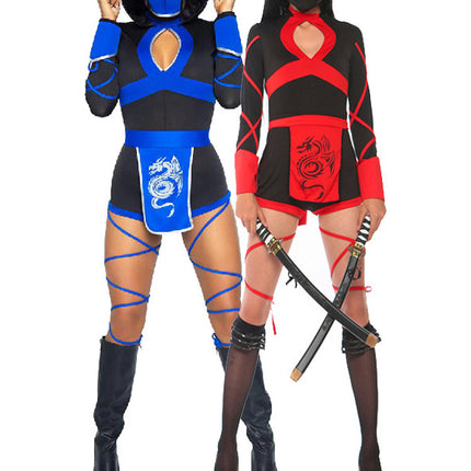 Japanese Ninja Costume Female Samurai Uniform Dragon Japanese Ninja Uniform Halloween Costume Game Uniform Cosplay Cos