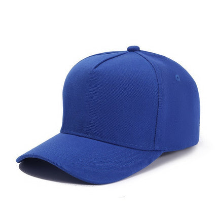 Amazon Cross-Border Popular Maoqing Five-Panel Baseball Cap Advertising Hat with Logo Printed Solid Color Visor Sunshade Cap