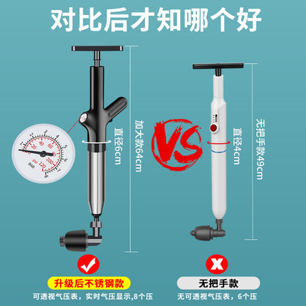 High-End Toilet Unblocker Upgrade for Unclogging Pipes, Toilet Kitchen Tool, Bathroom Blockage Solution