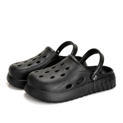 Hole Shoes Men's Summer 2024 New Outer Wear Bag Couple's Home Non-slip Thickness Shoes for Women's Garden Shoes