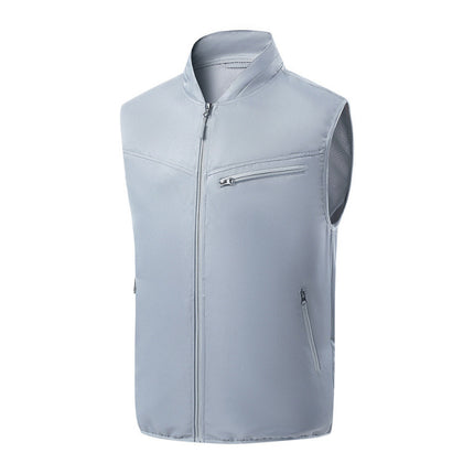 Summer Air Conditioning Clothing Vest Refrigeration Sleeveless Fan Work Clothes Top Outdoor Riding Fishing Take-out Clothing in stock