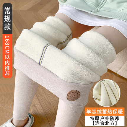 Fleece-Lined Leggings for Women, 2025 Winter Thick Cotton Pants, Fleece Pants, Plus-Size Extra Thick Lamb Fleece Thermal Pants, Autumn Pants