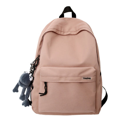 Backpack Men's and Women's Simple Large Capacity Travel Backpack Women's Casual Trendy Cool Junior High School Student Senior high school College Student Schoolbag
