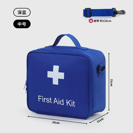 Family Medicine Box Large Capacity Crossbody First Aid Medicine Box Medical Bag Carry-on Travel Rescue Medicine Storage Bag
