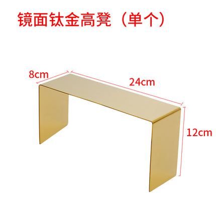 Clothing Store, Shoe Store, and Bag Display Props, High and Low Models, Stainless Steel Shoe and Bag Display Racks, Hot-Selling Cross-Border Items