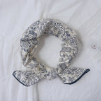 Cashew nut manano creamy-white / 100% cotton 58x58cm square scarf