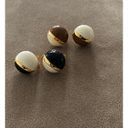 (white spell brown) earrings