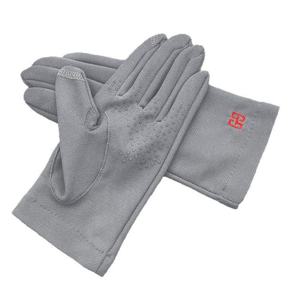 Men's Cotton Gloves Wholesale Spring, Summer and Autumn Non-slip Sunscreen Thin Gloves Driving Sweat-absorbent Breathable Touch Screen Gloves