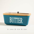 Indigo ceramic butter box (small size) / 350ml