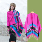 Pocket Towel Geometric Stripes-Pink / 140*155cm