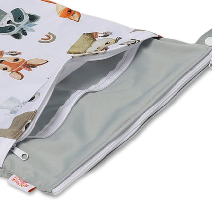 Ins Baby Room Decoration Rainbow Storage Dustproof Hanging Bag Baby Diaper Bag Wetbag Dry and Wet Separation 30*40