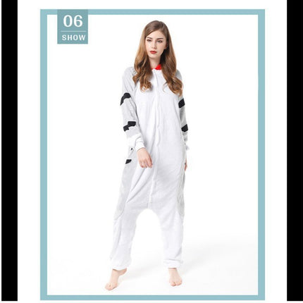 Mixed batch autumn and winter flannel adult cartoon conjoined animal pajamas cheese cat home clothes thick toilet wholesale